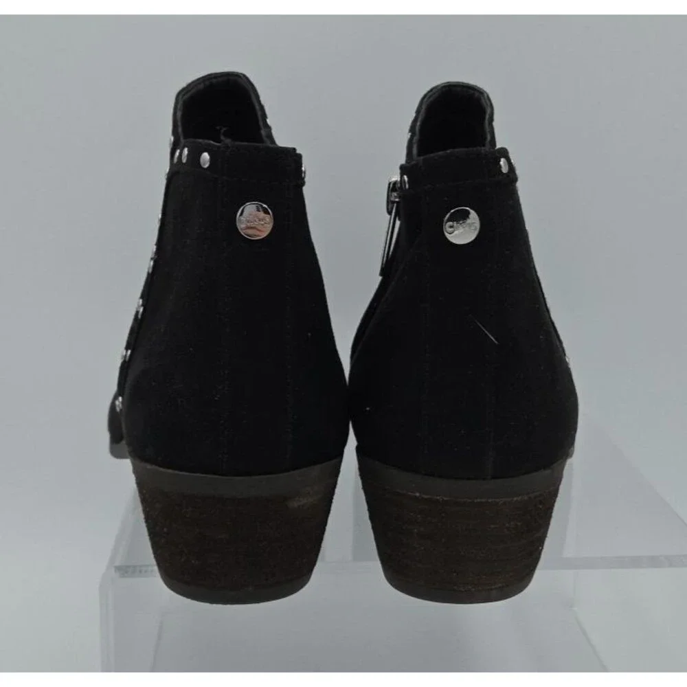 Circus by SAM EDLEMAN WOMENS ANKLE BOOTS BOOTIES SZ 9.5 M Studded Side Zip EUC